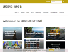 Tablet Screenshot of jugendinfo-noe.at